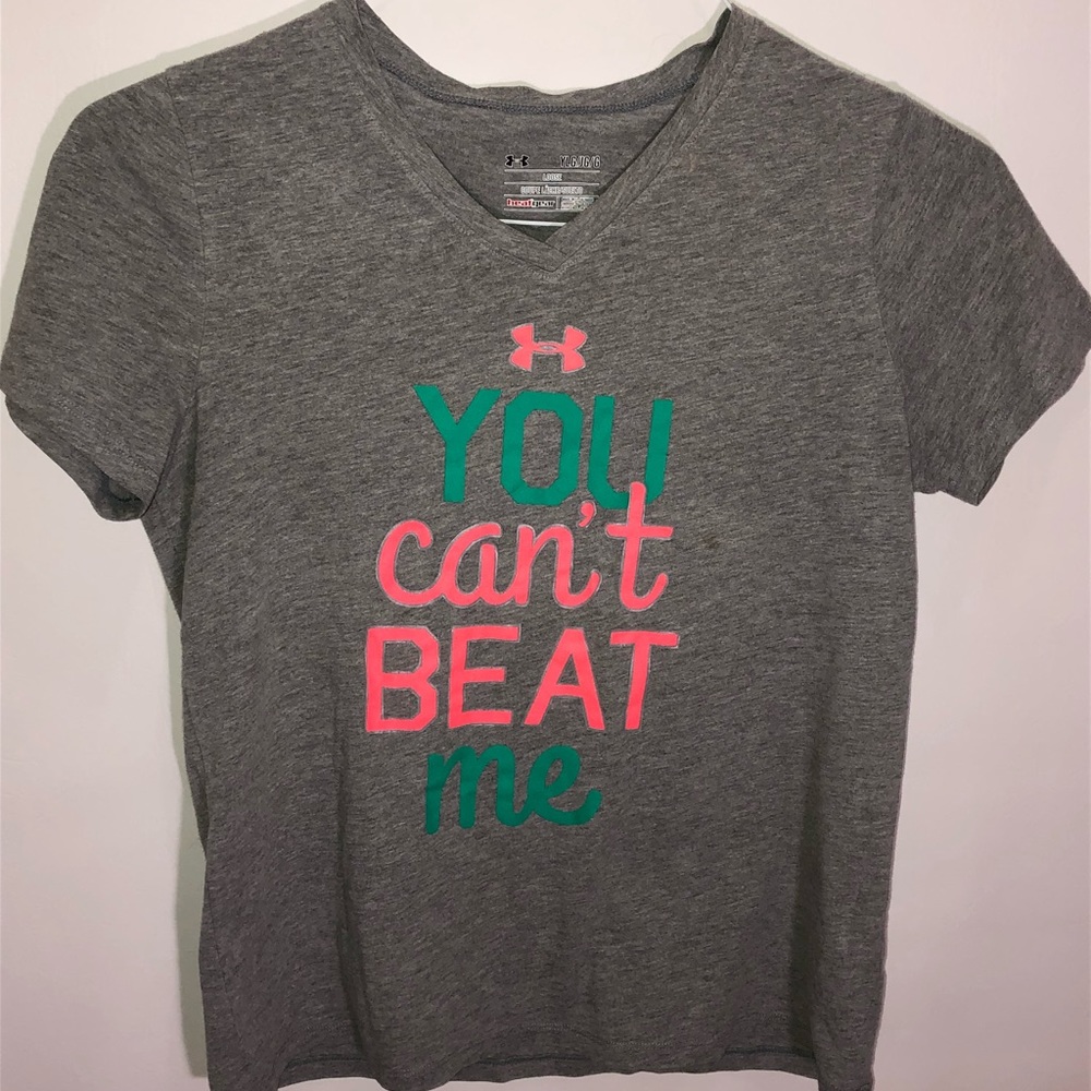 Under Armour Girls Gray Shirt